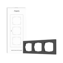 Aqara Switch Frame H2 EU, 3 vietų, pilkas - Jungiklio rėmelis