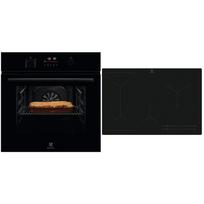 Electrolux, 65 L, juoda - Įmontuojama orkaitė + indukcinė kaitlentė