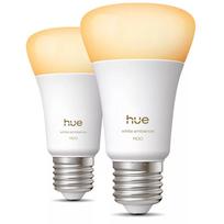 Philips Hue White Ambiance A60, E27, 2 vnt., baltos - Išmaniosios lemputės