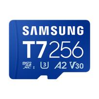 Samsung microSD kortelė T7, 256GB, UHS-I, mėlyna - Atminties kortelė