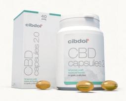 Cibdol pilno spektro CBD minkštosios kapsulės 40 % – 4000 mg CBD, 60 vnt.