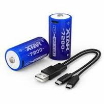 XTAR įkraunamos baterijos su USB-C 1.5 V C, LR14 CLR7200 4350mAh, 2vnt