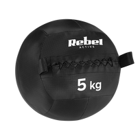 Medicininis kamuolys fitneso ir reabilitacijos pratimams, 5 kg, REBEL ACTIVE