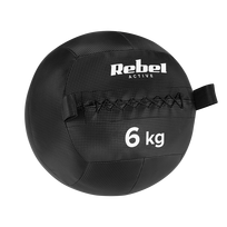 Medicininis kamuolys fitneso ir reabilitacijos pratimams, 6 kg, REBEL ACTIVE