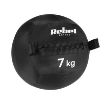 Medicininis kamuolys fitneso ir reabilitacijos pratimams, 7 kg, REBEL ACTIVE