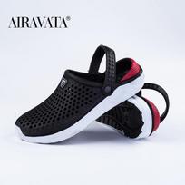 Unisex Fashion Beach klumpės storapadės šlepetės, vandeniui atsparios neslystančios basutės, šlepetės moterims, vyrams 42 juoda