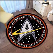 „Star Trek“ logotipo sritis Apvalus kilimėlis Dekoratyvinis svetainės kilimas Durų kilimėlis Vonios kilimėlis Suvenyriniai Namų dekoravimo kilimai svetainei 80cm