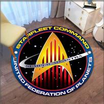 „Star Trek“ logotipo sritis Apvalus kilimėlis Dekoratyvinis svetainės kilimas Durų kilimėlis Vonios kilimėlis Suvenyriniai Namų dekoravimo kilimai svetainei 60cm