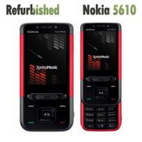 Atnaujintas originalus Nokia 5610 XpressMusic 3G atrakintas mobilusis telefonas NO charger raudona