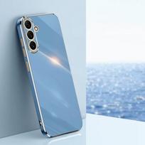 Prabangus dengtas silikoninis dėklas, skirtas Samsung Galaxy A15 A25 A35 A55 A13 A16 A06 A24 M34 5G A05S M35 M15 M55 M13 M32 S24 S23 S22 S21 S20 minkštas kvadratinis dangtelis Galaxy A34 5G mėlyna