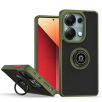 Šarvų dėklas, skirtas Xiaomi Redmi Note 13 Pro 5G Note 13 Pro+ Plus Apsauginis dangtelis Žiedas Magnetinis laikiklio stovas Verslo pilna apsauga Redmi Note13Pro Plus žalia