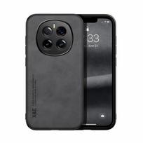 For Honor Magic 7 Pro Case Shockproof Luxury Leather Texture Silky Feel Cover With Magnetic Attaction inside For Magic7 For Honor Magic7 Pro tamsiai pilka spalva