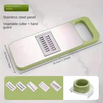 5IN1 Multifunctional Vegetable Shredder Stainless Steel Kitchen Chopper Carrot Potato Fruit Grater Slicer Manual Kitchen Gadgets white
