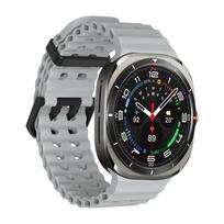 Marine Band Apyrankė Samsung Galaxy Watch Ultra 47mm Sportinė Silikoninė Apyrankė Samsung Galaxy Ultra Laikrodžio Apyrankės Priedai 47mm pilka