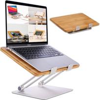 Hennez medinis nešiojamojo kompiuterio stovas, reguliuojamo aukščio - nešiojamojo kompiuterio / macbook stovas - nešiojamojo kompiuterio laikiklis, paaukštinimas stalui - nešiojamojo kompiuterio stovas