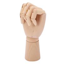 Medinis manekeno rankos lankstūs sąnariai pirštai piešimo manekeno ranka namų dekoravimui eskizams left hand beige