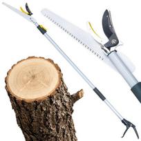 Geko teleskopinis pjūklas ir genėjimo įrankis G72098, 1,37-2,2m, 300mm, 1,5cm, greitas montavimas