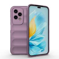 For Huawei Honor 200 Lite 5G Back Cover Phone Case Soft Liquid Silicone Anti-fall Shockproof Protect Funda Coque Cases For Honor 200 šviesiai violetinė spalva
