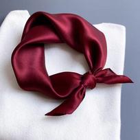 100% Natūralaus Šilko Skara Moteriška vientisa Foulard Aukštos Kokybės Moteriška Galvos Apdangalo Šalikas Apvyniojimas Kvadratinė Madinga Hidžabo Bandana Skaros Y1961YY-Real Silk 65x65cm white