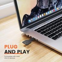 USB laikmena Uflatek 10 x 4gb atminties raktas, tipo usb atmintinė, metalinis korpusas, itin plona atmintinė, naujoviška usb 2.0 atmintinė, sidabrinės spalvos u diskas gimtadienio, kalėdų, vestuvių dovanoms