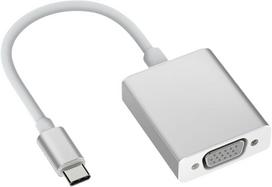 Nazaz aukštos kokybės usb-c į vga adapteris, suderinamas su thunderbolt 3 keitikliu type c male į vga female, skirtas nešiojamam kompiuteriui, išmaniajam telefonui ir planšetiniam kompiuteriui, 1080p hd raiška