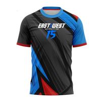 Vasarinis apvalios kaklo iškirptės 3D Rytų prieš Vakarus spaudinio viršus Madingi kasdieniai sportiniai trumpomis rankovėmis vyriški marškinėliai 6XL black