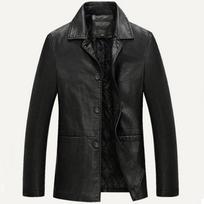 Odinė striukė Vyriška Minkšta PU Vyriška verslo laisvalaikio paltai Vyras Jaqueta Masculinas Inverno Couro Didelis dydis XXXL 4XL M juoda
