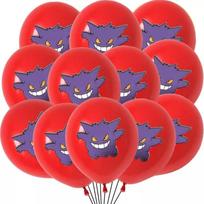 3/2/1 pakuotė Pokemono latekso balionai Gimtadienio vakarėlio reikmenys Animacinis Pikačiū balionas Kūdikio krikštas Vaikų dovanėlės Vakarėlio dekoracijoms 12pcs(1pack)