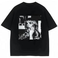 ZX Marškinėliai Vintage Sabrina Carpenter Marškinėliai Sweet Tour Mada Hip Hop Marškinėliai Vyrams Moterims Y2k Marškinėliai Gerbėjų Dovana Moteriški drabužiai S gray