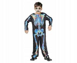 Vaikų kostiumas Skeletas Kalėdoms, Helovynui 110/120 cm