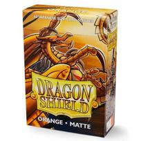 Apsauginiai lapai - Dragon Shield - Mini matinės rankovės - Oranžinė - 60 vnt - JAP formatas