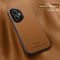 Magsafe Leather Case for Huawei Honor 400 5G Car Magnetic Holder Wireless Charging Silicone Hard Phone Cover Honor400 DNY-NX9 Honor 400 Global ruda