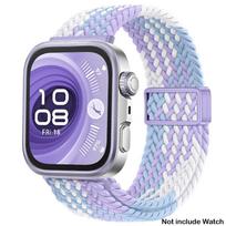 Magnetinis Nailoninis Kilpos Dirželis, skirtas Huawei Watch Fit 4Pro/Fit4/3, Elastingas Pintas Laikrodžio Juostelės Apyrankė, skirta Huawei Fit3 Fit4 Fit 4Pro For Huawei Fit 4 Pro violetinė