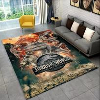 3D J-Jurassic Park Dinzaurų Kilimas Didelis Plotas Kilimas Miegamasis Vaikų Žaidimų Kambarys Grindų Kilimėlis Neslystantis Svetainės Dekoras Linksmas Sofa 40x60cm