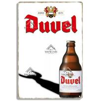 Duvel alaus vintažinis metalinis plakatas, retro skardos ženklas, dekoratyvinė plokštelė, kambario dekoracija užeigai, barui, vyno rūsiui, klubui, sienos meno dekoras 20x30cm（7.8x11.8inch）