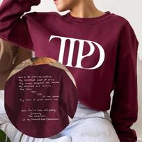 The Tortured Poets Department Women Sweatshirt All's Fair In Love and Poetry Eras Hoodies New Album XXXL bordinė