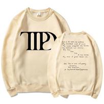 The Tortured Poets Department Women Sweatshirt All's Fair In Love and Poetry Eras Hoodies New Album XXL chaki