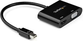 Startech.com mini displayport į hdmi vga adapteris - mini displayport į vga vaizdo adapteris 1.2 hbr2 į hdmi 2.0 4k 60hz arba vga monitoriaus adapteris - suderinamas su tb2 (mdp2vgahd20)