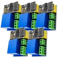 Azdelivery 5 x Esp8266-01s Esp-01s Wlan Wifi modulis 5 V su relės adapteriu (esp01 įpėdinis modelis) suderinamas su Arduino, įskaitant el. knygą