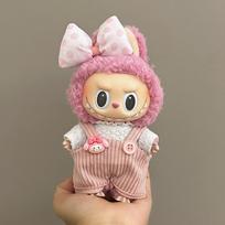 17cm Labubu Drabužiai Mieli Aksesuarai Rudens Atsarginiai Drabužiai Maišelis Kepurės Rinkinys Pliušinė Lėlė Aksesuarai Drabužių Aksesuarai No Doll pink