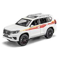1/24 Toyota LAND CRUISER Prado visureigis lydinio automobilio modelis lietas metalinis žaislas visureigiai automobilio modelis imitacija kolekcija dovana balta