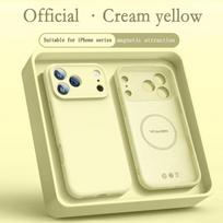 Prabangus skysto silikono dėklas su MagSafe iPhone 17 16 15 14 13 Pro Max 17Pro 16Pro Air magnetiniams dėklams Telefono priedai iPhone17 Pro beige
