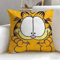 Klasikinė animacinio personažo Garfieldo pagalvės užvalkalas – Minkštas ir lengvai skalbiamas pagalvės užvalkalas – Universalus sofai, lovai, kelionėms ir biurui 40cmx40cm