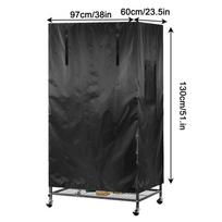 Parrot Cage Cover Shade Good Night Blackout 51 X 38 X 23.5 Inch Thin Lightweight Breathable Small Animal Cages Cover Pet gray