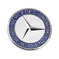 1 vnt. 57 mm automobilio priekinio variklio dangčio emblema Ženklelis Gaubtas Automobilio Aksesuarai Mercedes Benz W204 W205 W212 W213 W221 W177 W246 GLA GLC CLA A mėlyna