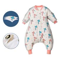 Kūdikio miegmaišis su atskirtomis kojomis, nuimamos rankovės, specialiai sukurtas miegmaišis, kvėpuojantis vaikiškas miegmaišis, antispirtukas 65 to 80cm blue