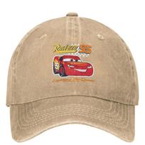 Žaibas Makvynas Beisbolo Kepuraitė Animacinis Raudonas Automobilis Madinga Moterims Unisex Trucker Kepuraitė Apsauga Nuo Saulės Kpop Roko Beisbolo Kepuraitės Dovana One Size beige