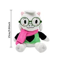 TreasuringU Deltarune Ralsei pliušinis žaislas Kawaii minkštas lėlė Keičiami drabužiai Gimtadienio dovana white