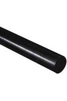 Didelio tankio polietileno apvalus strypas juodas 12 mm skersmens x 300 mm ilgio A klasės Pe 500