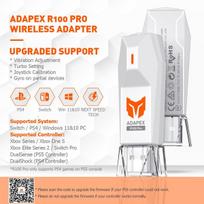 Valdiklio adapteris, Bigbig Won R100 Pro belaidis adapteris, skirtas Xbox One X|s/xbox Series X|s/xbox Elite Series 2/ps5/ps4/switch valdikliams, skirtas žaisti Ps4/switch/windows 11&10 Pc (1 vnt.)